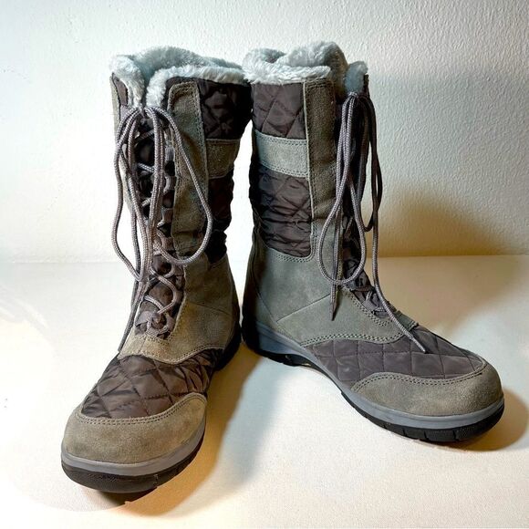 Itasca Maggie II micro suede winter boots gray size 9 - Picture 1 of 6